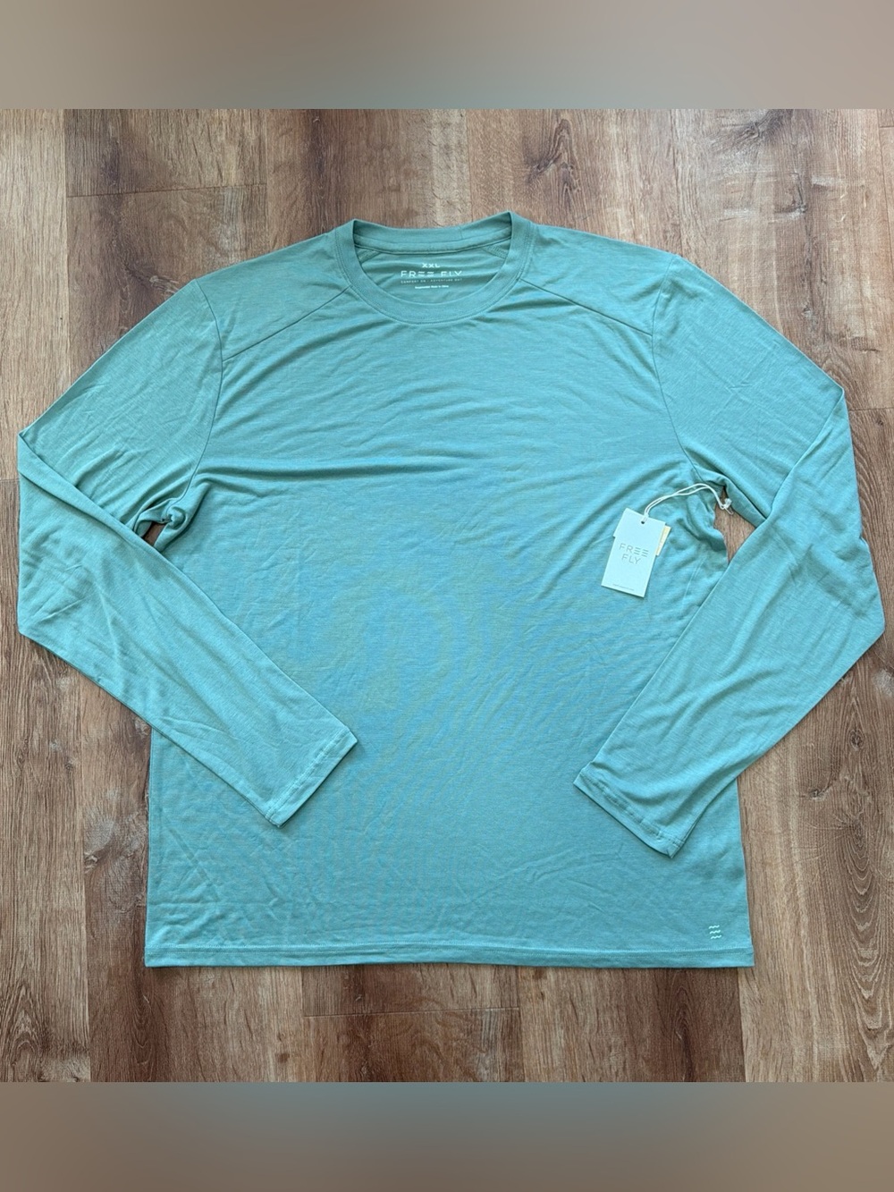 Free Fly Apparel Men’s Long Sleeve Tee - Seafoam